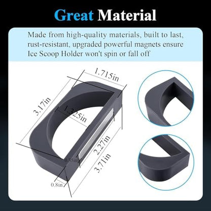 2 Pcs Upgrade Powerful Magnetic Ice Scoop Holder, Adjustable Multi-Angle - Image 6