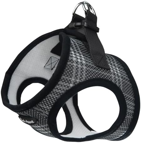 Bark Appeal Black Plaid Step-in Dog Harness by BarkAppeal