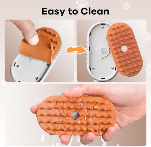 SILVLF Cat Steam Brush, Foldable Handle - Image 4