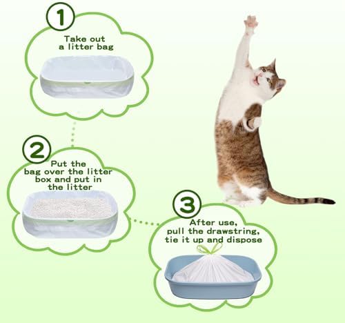 Litter Box Liners Large, Jumbo Drawstring Cat Litter Bags, Extra Thick Litter - Image 6