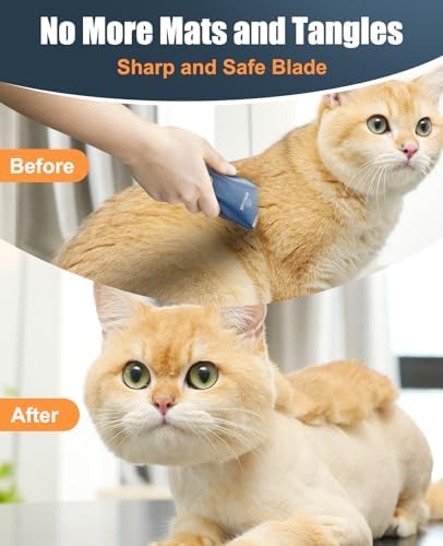 oneisall Pet Clippers for Cat Matted Hair, Quiet Pet Shaver for Cats - Image 4