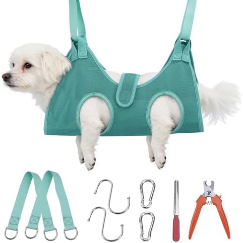 Bitbat Dog Grooming Hammock for Small Dogs & Cats, Pet Nail Sling Harness by Unknown