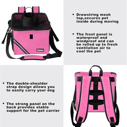 Pet Carrier Bicycle Basket Bag Pet Carrier/Booster Backpack - Image 4