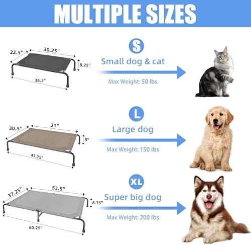 Simple Trending Raised Dog Bed for Small Dogs, Elevated Dog Cot - Image 7