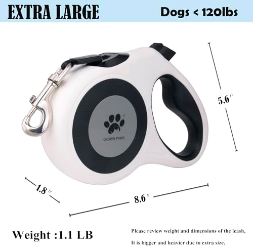16 ft Retractable Dog Leash for Extra Large Dogs up to 130 lbs, Tangle-Free - Image 7