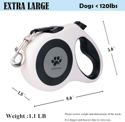 16 ft Retractable Dog Leash for Extra Large Dogs up to 130 lbs, Tangle-Free - Image 7