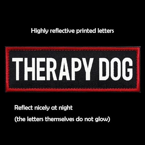 2 Pcs Reflective Therapy Dog Patch Set - Image 2