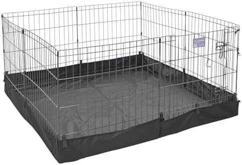 MidWest Homes for Pets Square Exercise Pen Fabric Mesh Bottom by MidWestHomesForPets