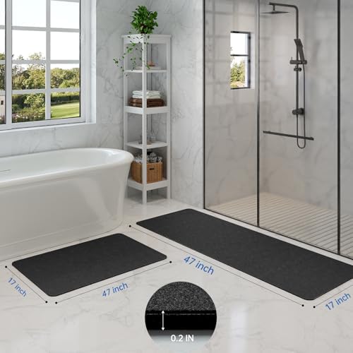 Bathroom Mat Rugs Sets 2 Piece Stone Bath Mats - Image 6