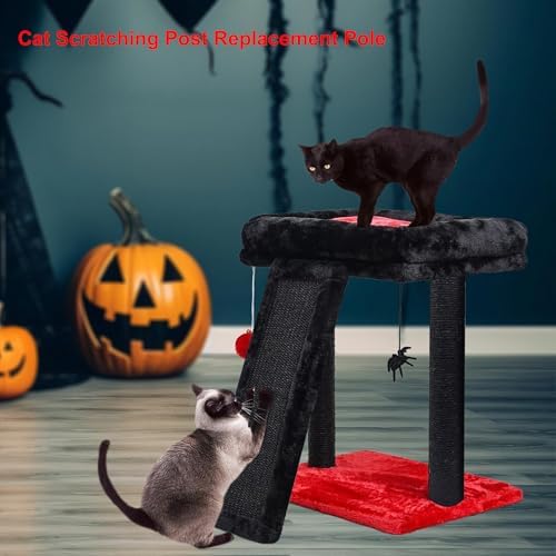 4PCS Gothic Cat Tree Replacement Post, 15.7in M8 Sisal Refill Pole - Image 4
