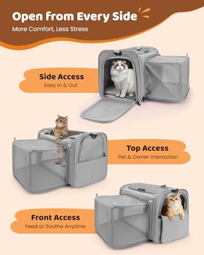 MIDOG Soft Cat Carrier Airline Approved, Expandable - Image 3