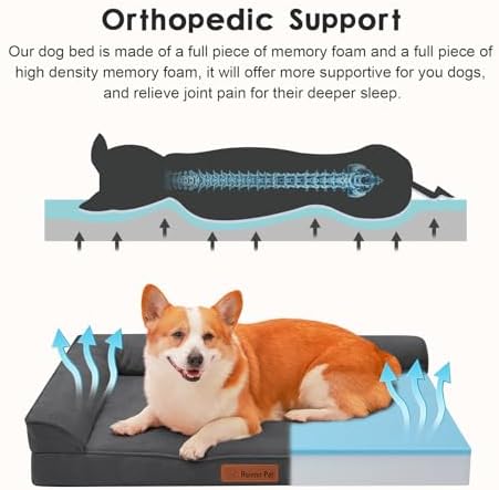 Rainmr Microsuede Dog Bed for Small & Medium Dogs - Image 4