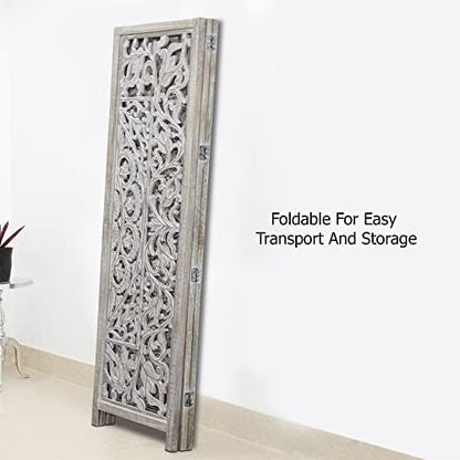 COTTON CRAFT Room Divider Wood Screen - Image 7