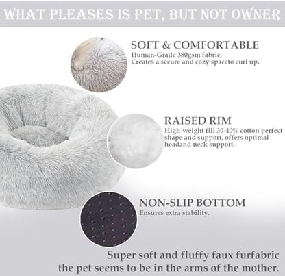 Washable Calming Dog & Cat Bed for Ultra Large Small Medium Size Pet - Image 2