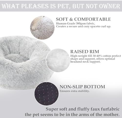 Washable Calming Dog & Cat Bed for Ultra Large Small Medium Size Pet - Image 2