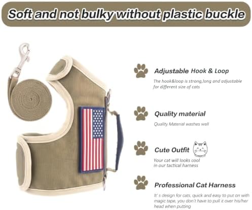 Cat Harness and Leash Set for Walking Escape Proof - Image 2
