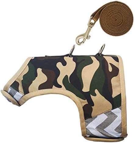 Cat Harness and Leash Set Escape Proof, Camo Green - Image 7