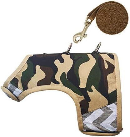 Cat Harness and Leash Set Escape Proof, Camo Green - Image 7