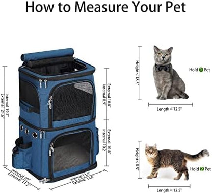 HOVONO Double-Compartment Pet Carrier Backpack - Image 6