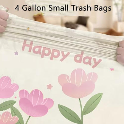 4 Gallon Trash Bags 100pcs Drawstring Tearing-free - Image 4