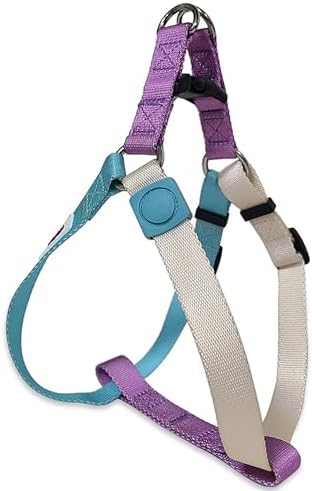 Tri-Color XS Dog Harness, Adjustable Step-in Design Puppy Harness, Heavy Duty by Pawhuggies