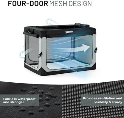 ZOMISIA XL Collapsible Dog Travel Crate - Image 4