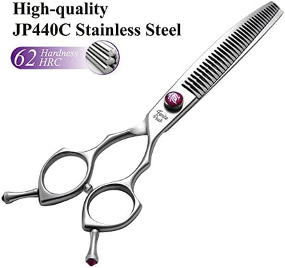 8.0‘’ Curved Chunker Dog Grooming Scissors - Image 3