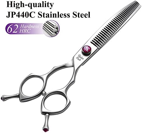 7.5‘’ Curved Chunker Dog Grooming Scissors - Image 3