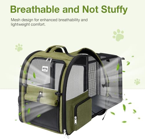 Large Cat Backpack Carrier Expandable Pet Carrier Backpack - Image 3