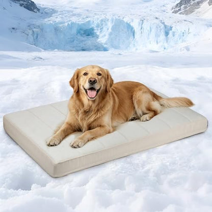 Cooling Dog Bed for X Large Dogs, QMAX>0.5 Waterproof Pet Beds by ZAKAPAWS