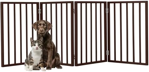 Pet Gate - 4-Panel Indoor Foldable Dog Fence by PETMAKER