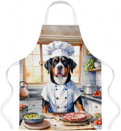 Caroline's Treasures Greater Swiss Mountain Dog The Chef Apron Cooking Kitchen by CarolinesTreasures