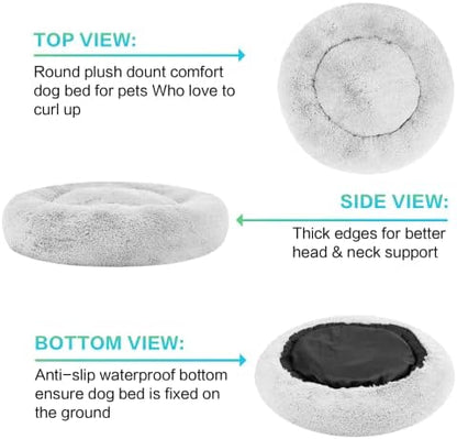 SAVFOX 45 inches Calming Donut Dog Bed - Image 4