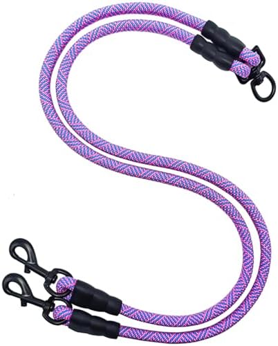 Double Dog Leash Coupler, Heavy Duty Extension Rope by Mycicy