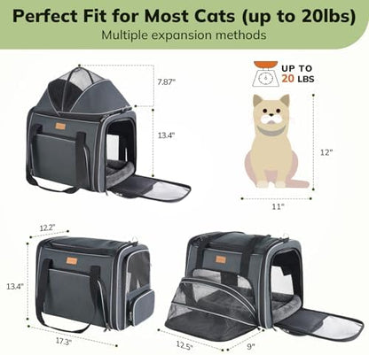 Morpilot Top and Side Expandable Cat Carrier - Image 6