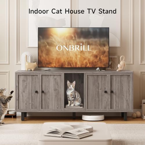 ONBRILL 59 Inches Cat Litter Box Enclosure - Image 5