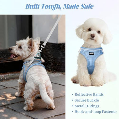No Pull Dog Puppy Harness and Leash Set Reflective Mesh Vest Small - Image 5