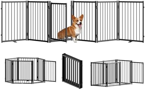 SNUOWU Full Metal Freestanding Dog Gate by SNUOWU