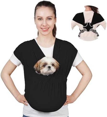 Supet Dog Sling Carrier for Small Pet, Adjustable Hands Free Front Backpack by Supet