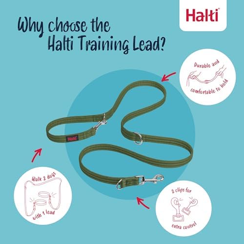 Halti Training Dog Leash | Size L, Forest Green | 2m Length - Image 3