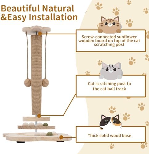 4-in-1 Wider Cat Scratching Post - Image 4