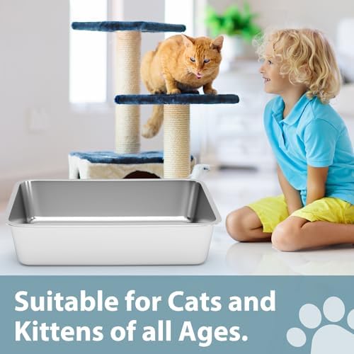 WENBOKMIN Stainless Steel Cat Litter Box - Image 6