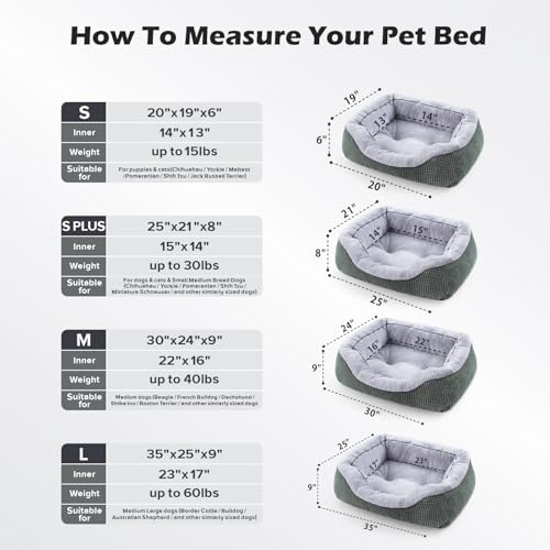 INVENHO Small Dog Bed Washable Orthopedic Calming Warming Durable Pet Bed - Image 5