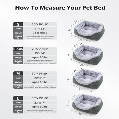INVENHO Small Dog Bed Washable Orthopedic Calming Warming Durable Pet Bed - Image 5
