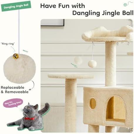 DUMOS 54 Inch Cat Tree Tower - Image 4