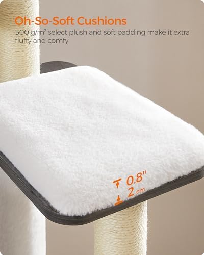 Feandrea Cat Tree, 65-Inch Multi-Level Tower - Image 6