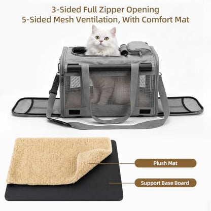 Rolling Cat Carrier with Detachable Wheels, Soft Sided - Image 3