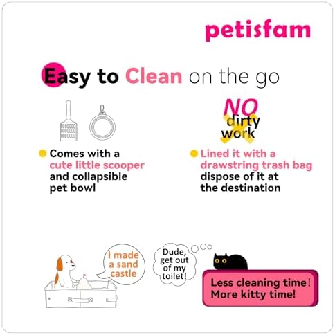 Smell-Contained Portable Cat Travel Litter Box - Image 7