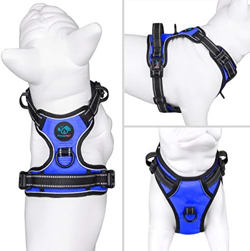 PHOEPET No Pull Dog Harnesses for Small Puppies Reflective Adjustable Front - Image 2
