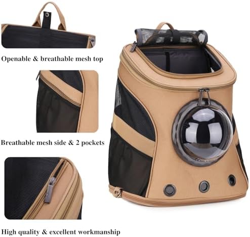 LOLLIMEOW Large Pet Carrier Backpack, Bubble Backpack Carrier - Image 4